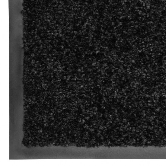 Durų kilimėlis, juodos spalvos, 120x180cm, plaunamas
