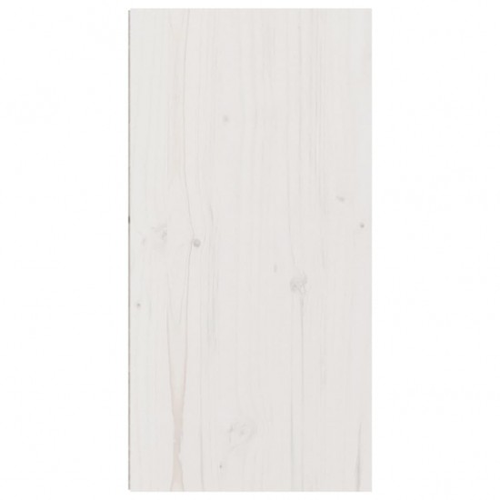 Sieninė spintelė, balta, 30x30x60cm, pušies medienos masyvas