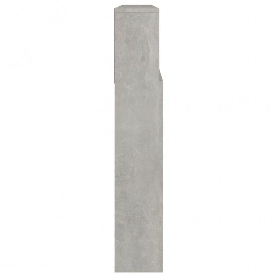 Galvūgalis-spintelė, betono pilkos spalvos, 220x19x103,5cm