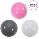Žaidimų palapinė su 250 kamuoliukų, rožinė, 69x94x104cm