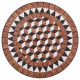 Mozaikinis bistro staliukas, rudos spalvos, 60cm, keramika