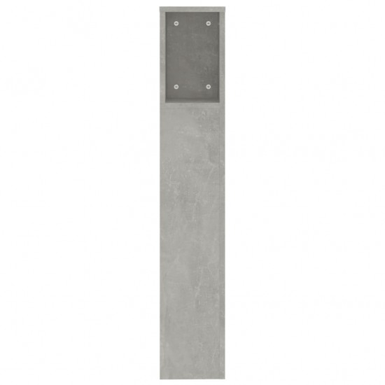 Galvūgalis-spintelė, betono pilkos spalvos, 200x18,5x104,5cm