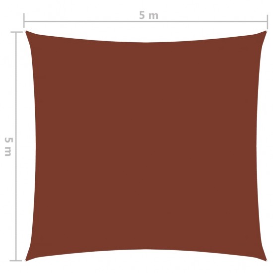 Uždanga nuo saulės, terakota, 5x5m, oksfordo audinys