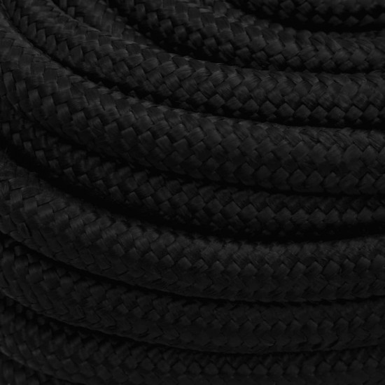 Darbo virvė, juodos spalvos, 20mm, 100m, poliesteris
