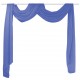 Muslino drapiruotė, 140x600 cm, ryškiai mėlyna