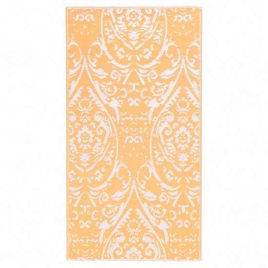 Lauko kilimas, oranžinės ir baltos spalvos, 80x150cm, PP