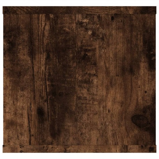 Sieninė lentyna, dūminio ąžuolo, 102x30x29cm, apdirbta mediena