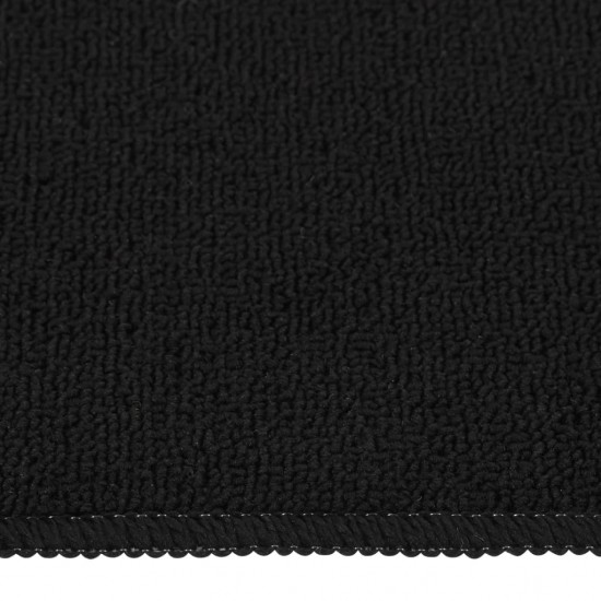 Neslystantys laiptų kilimėliai, 15vnt., juodi, 60x25cm