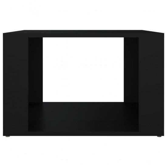 Naktinis staliukas, juodas, 57x55x36cm, apdirbta mediena