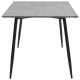 Valgomojo stalas, pilkos spalvos, 200x100x75cm, MDF