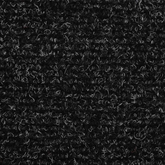 Lipnūs laiptų kilimėliai, 10vnt., tamsiai pilki, 56x17x3cm