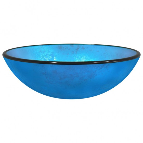 Praustuvas, mėlynos spalvos, 42x14cm, grūdintas stiklas