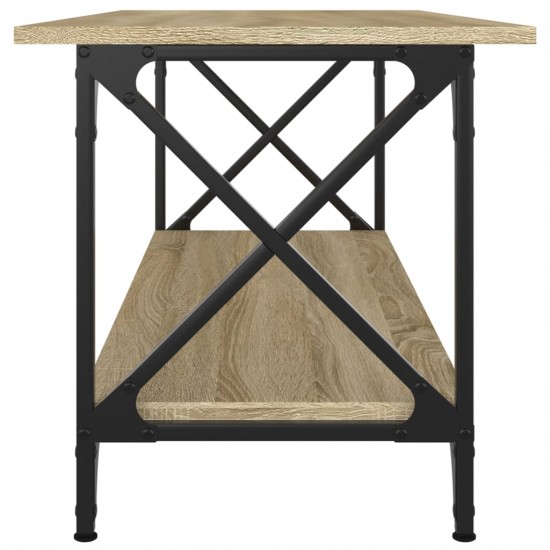 Kavos staliukas, ąžuolo, 100x45x45cm, apdirbta mediena/geležis