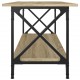 Kavos staliukas, ąžuolo, 100x45x45cm, apdirbta mediena/geležis
