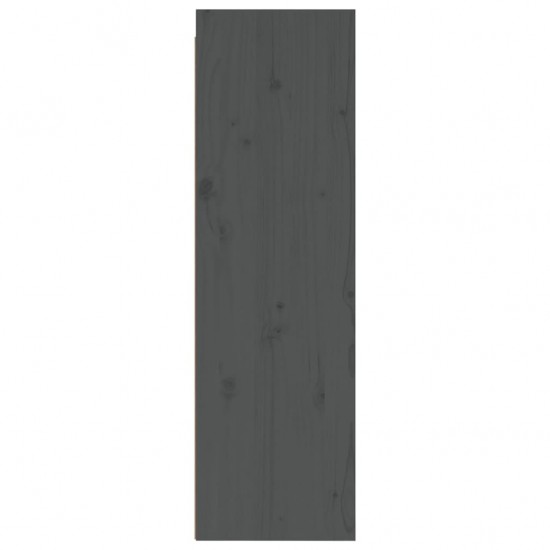 Sieninės spintelės, 2vnt., juodos, 30x30x100cm, pušies masyvas