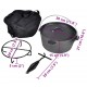 Ketaus puodas Dutch Oven 4,2 l, su priedais