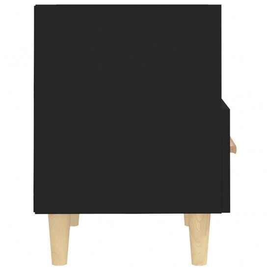 Naktinės spintelės, 2vnt., juodos spalvos, 40x35x47cm