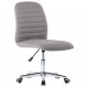 Valgomojo kėdės, 6vnt., šviesiai pilkos, audinys (3x283599)