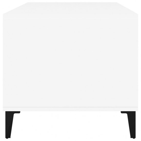 Kavos staliukas, baltos spalvos, 90x49x45cm, apdirbta mediena