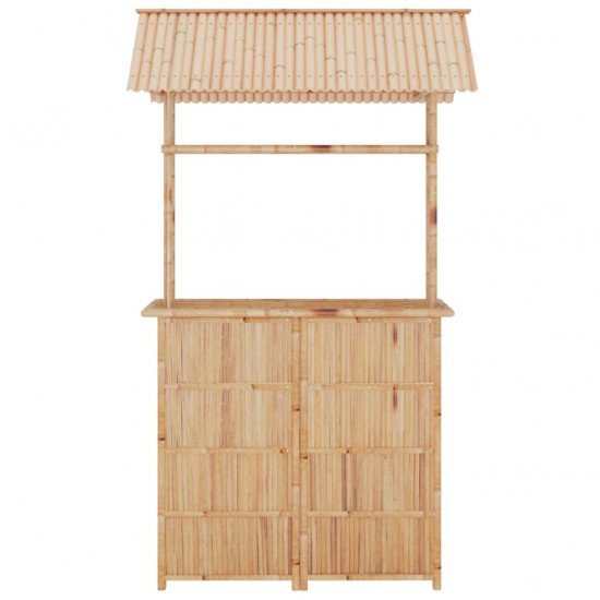 Baro baldų komplektas, 3 dalių, bambukas