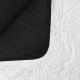 Dvipusė dygsniuota antklodė, 230x260cm, juoda ir balta