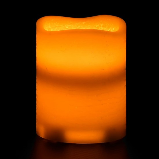 Beliepsnės LED žvakės, 24vnt., šiltos baltos, su pulteliu