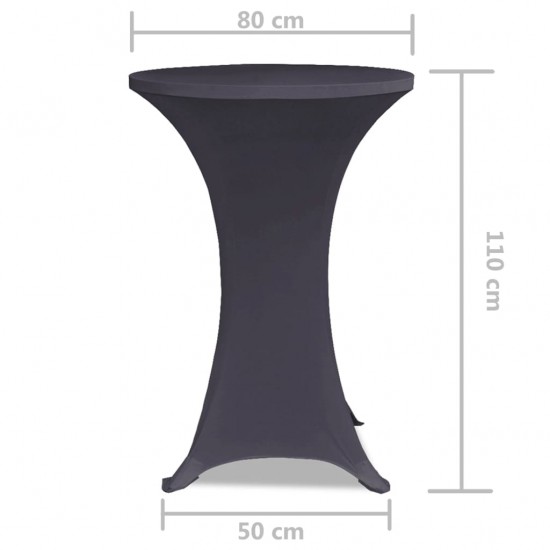Tampri staltiesė, 2 vnt., Skersmuo 80 cm, Antracito spalvos
