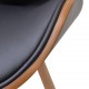 Valgomojo kėdės, 2vnt., išlenkta mediena ir dirbtinė oda