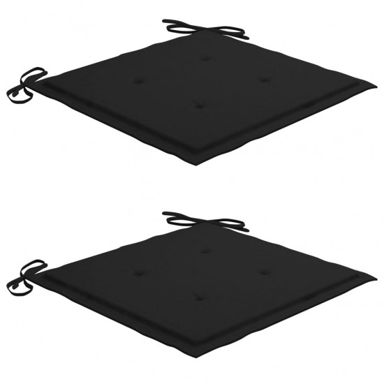 Bistro komplektas su juodomis pagalvėlėmis, 3 dalių, tikmedis