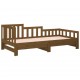 Ištraukiama lova, medaus ruda, 2x(90x200)cm, pušies masyvas