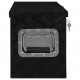 Aliuminio dėžė, juodos spalvos, 80x30x35cm