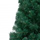 Dirbtinė pusinė Kalėdų eglutė su LED/žaisliukais, žalia, 240cm