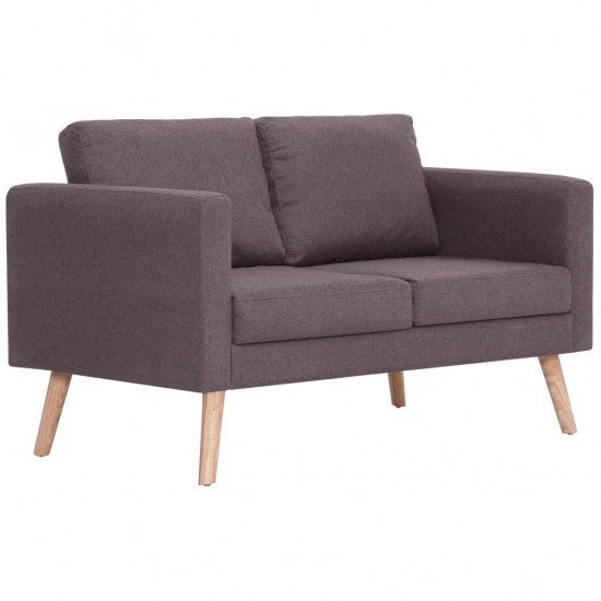 Dvivietė sofa, taupe spalvos, audinys