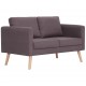 Dvivietė sofa, taupe spalvos, audinys