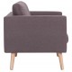 Dvivietė sofa, taupe spalvos, audinys