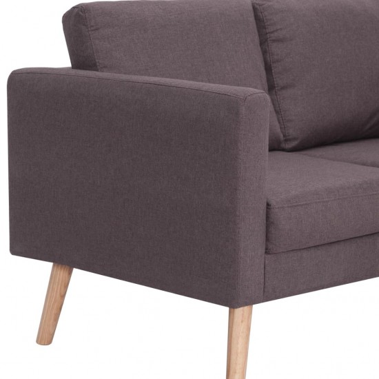 Dvivietė sofa, taupe spalvos, audinys