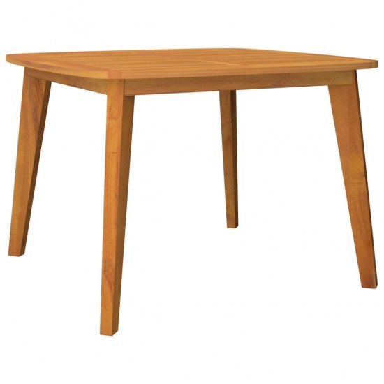 Sodo stalas, 110x110x75cm, akacijos medienos masyvas