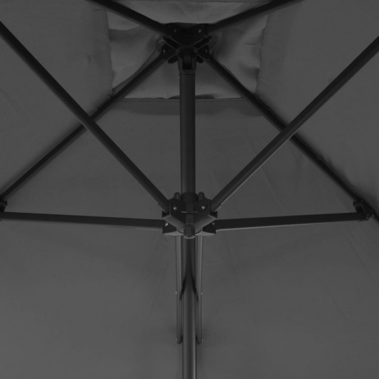 Lauko skėtis su plieniniu stulpu, antr. sp., 250x250 cm