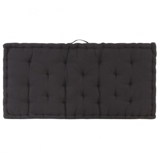 Grindų/paletės pagalvėlės, 2vnt., juodos spalvos, medvilnė
