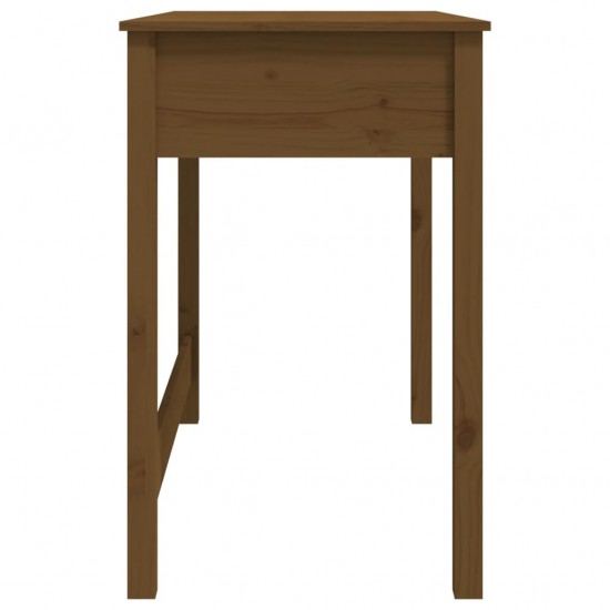 Rašomasis stalas su stalčiais, rudas, 100x50x78cm, pušis
