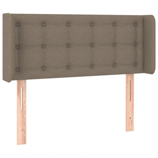 Galvūgalis su LED, taupe spalvos, 93x16x78/88cm, audinys