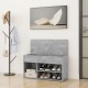 Batų suoliukas, betono pilkos spalvos, 80x30x45cm, MDP