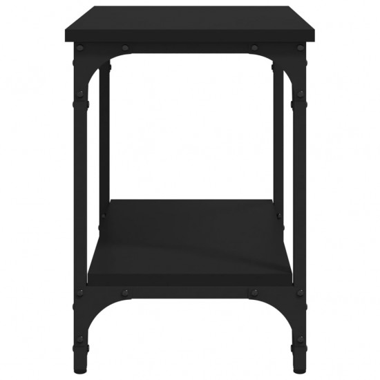 Šoninis staliukas, juodos spalvos, 40x30x42cm, apdirbta mediena