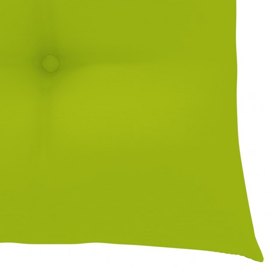 Sodo kėdės su šviesiai žaliomis pagalvėlėmis, 2vnt., tikmedis