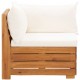 Modulinė kampinė sofa su pagalvėmis, 1vnt., akacijos masyvas