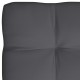 Paletės pagalvėlė, antracito spalvos, 120x80x10cm, audinys