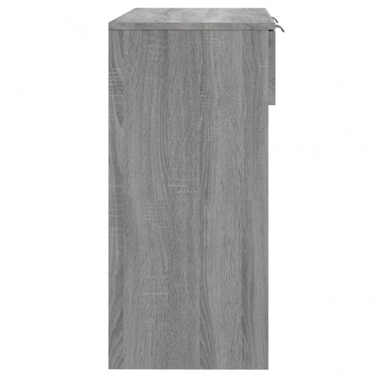 Konsolinis staliukas, pilkas ąžuolo, 90x36x75cm, mediena