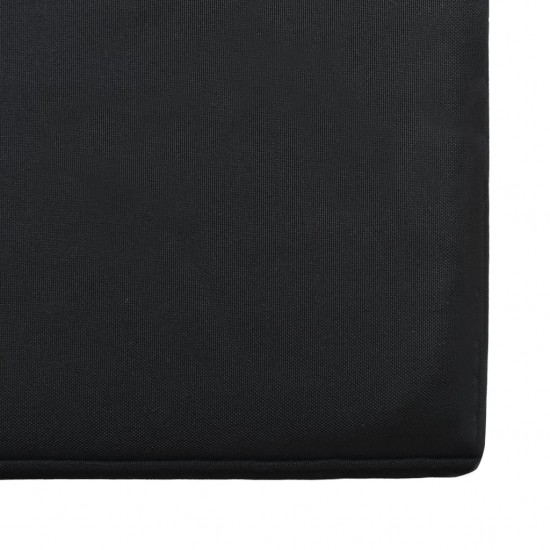 Poilsio komplektas su pagalvėmis, 4 dalių, juodas, poliratanas
