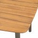 Sodo stalas, 200x100x72cm, akacijos medienos masyvas ir plienas