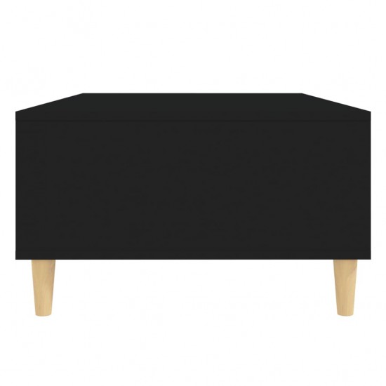 Kavos staliukas, juodos spalvos, 103,5x60x35cm, MDP, blizgus